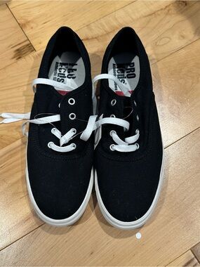 Pro-Keds Women Black Canvas Low-Top Sneakers